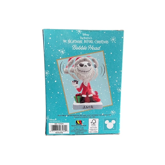 Disney-The Nightmare Before Christmas- Santa Jack Bobble Head - Picture 3 of 6